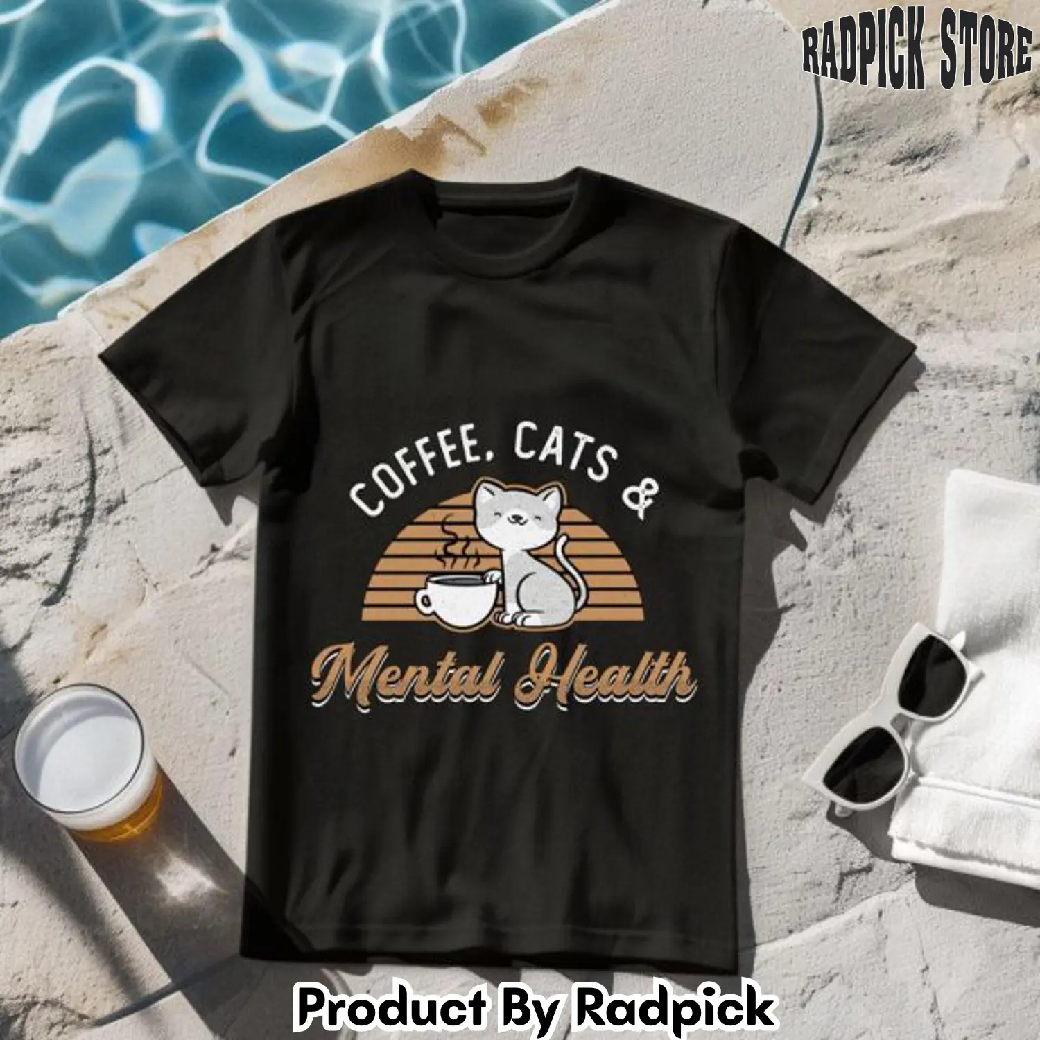 Mental health coffee cats tshirt rp2642970